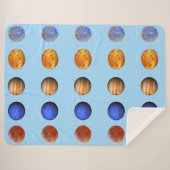 Zon, maan en sterren2 Vliegtuig 60 x 80 inch Sherpa Deken (Voorkant (horizontaal))