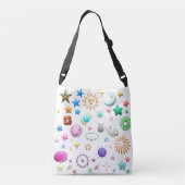 Zon, maan en sterren crossbody tas (Achterkant)