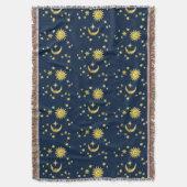 Zon, maan en sterren deken (Voorkant Verticaal)