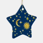 Zon, maan en sterren keramisch ornament (Rechts)