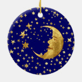 Zon, maan en sterren keramisch ornament (Achterkant)