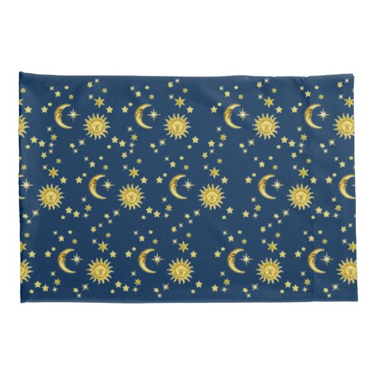 Zon, maan en sterren kussensloop (Achterkant-Rechts)