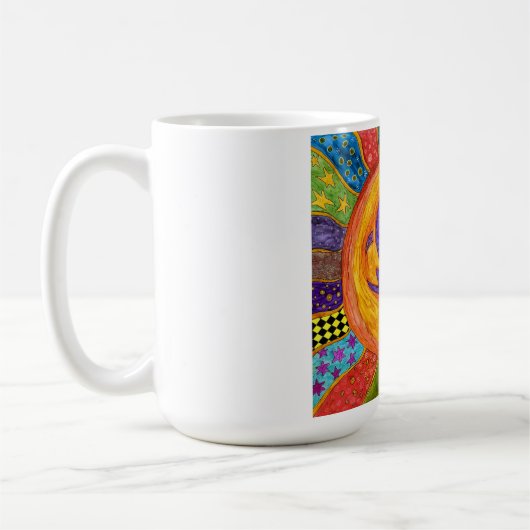 Zon, maan en sterren Mok (Links)