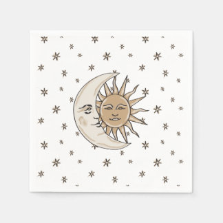 Zon, maan en sterren servet