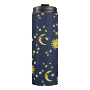 Zon, maan en sterren thermosbeker