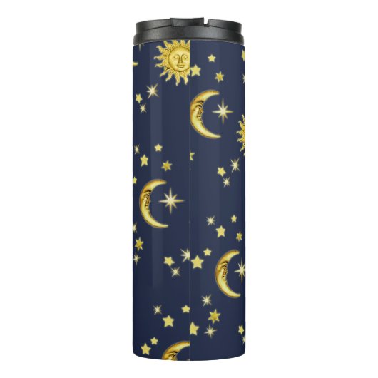 Zon, maan en sterren thermosbeker (Achterkant)