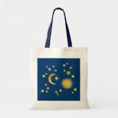 Zon, maan en sterren tote bag (Voorkant)