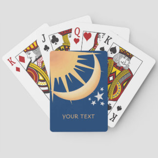 Zon-, maan- en sterrenkaarten pokerkaarten