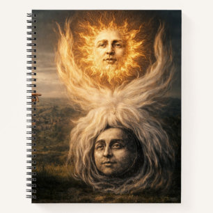 Zon, Maan, Hermes Trismegistus Astrologie  Notitieboek