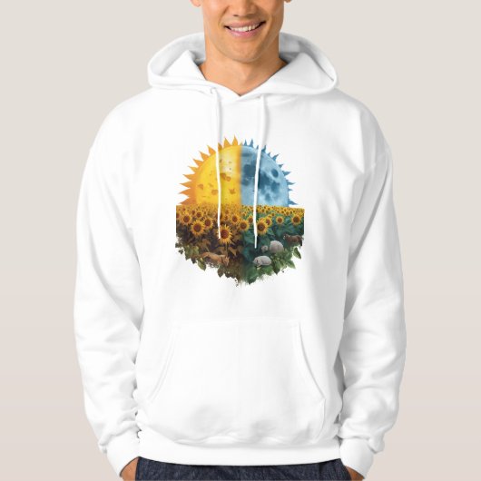 Zon & Maan Hoodie (Voorkant)