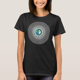 ZON & MAAN in blauw, goud & zilver T-shirt