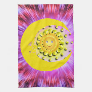 Zon Maan Keuken Handdoek