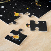 Zon Maan Legpuzzel Hemelse Kunst Cadeau (Zijkant)