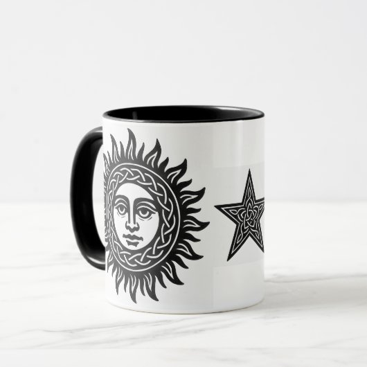 Zon & Maan Liminale Sigil Mok (Voorkant links)