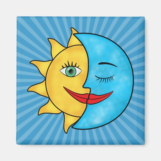 Zon Maan Magneet (Voorkant)