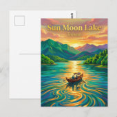 Zon Maan Meer Taiwan Briefkaart (Voorkant / Achterkant)