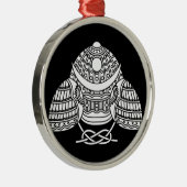 Zon maan Samurai helm Metalen Ornament (Rechts)