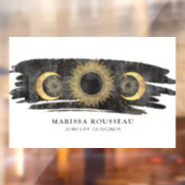 Zon Maan Sterren Goud Zwart Wit Sieraden Ontwerper Raamsticker (Vel 2)