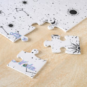 Zon Maan sterren mensen Legpuzzel (Zijkant)