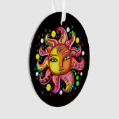 Zon Maan Sterren Sunface Ornament (voorkant)