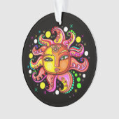 Zon Maan Sterren Sunface Ornament (voorkant)