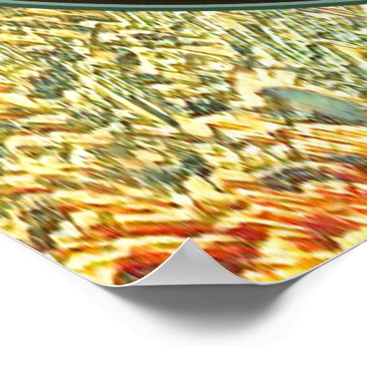 Zon, maan, Yin Yang, boom van het leven Poster (Hoek)