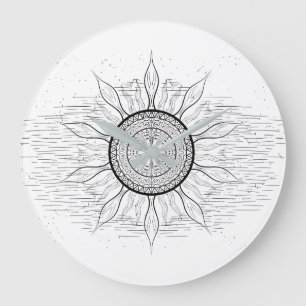Zon Mandala 1 Grote Klok