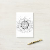 Zon Mandala 1 Post-it® Notes (Op bureau)