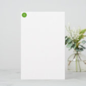 Zon Mandala groen Briefpapier (Staand voorkant)