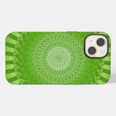 Zon Mandala groen iPhone Hoesje (Achterkant horizontaal)