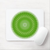 Zon Mandala groen Muismat (Met muis)