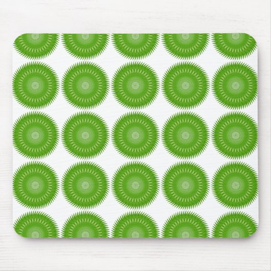 Zon Mandala groen Muismat (Voorkant)