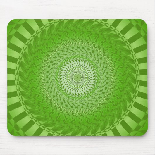 Zon Mandala groen Muismat (Voorkant)