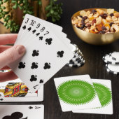 Zon Mandala groen Pokerkaarten (Insitu)
