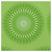 Zon Mandala groen Stof (Close Up)