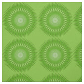 Zon Mandala groen Stof (Swatch)