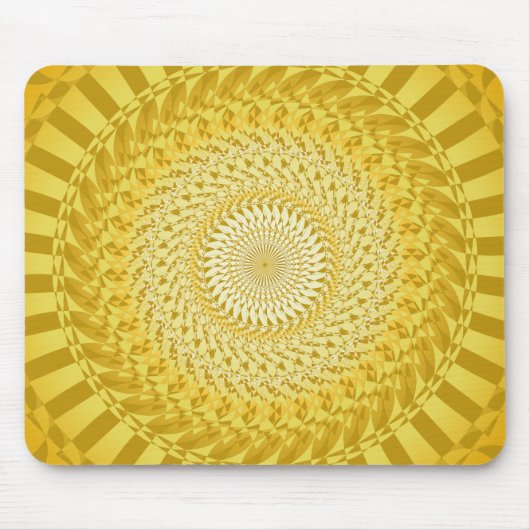 Zon Mandala in Geel Muismat (Voorkant)