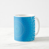 Zon Mandala Lichtblauw Koffiemok (Voorkant rechts)