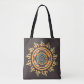 Zon Mandala Tote Bag (Voorkant)