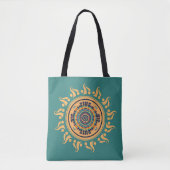 Zon Mandala Tote Bag (Voorkant)