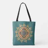 Zon Mandala Tote Bag (Achterkant)