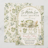 Zo'n Matcha Liefde Baby Shower Kaart (Voorkant / Achterkant)