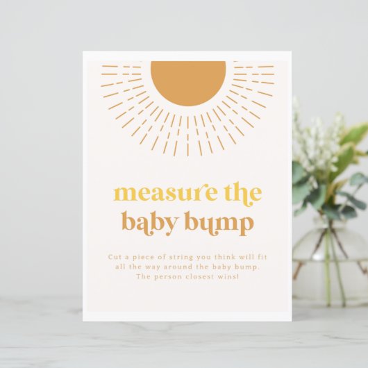 Zon meet Baby bump teken (Staand voorkant)