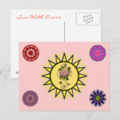 Zon met kruis briefkaart (Voorkant / Achterkant)