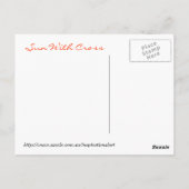 Zon met kruis briefkaart (Achterkant)