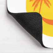 zon met palmbomen en hammock muismat (Hoek)