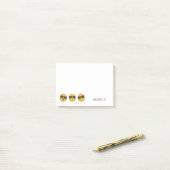 Zon met Zonnebril Happy Emoji Faces Personaliseren Post-it® Notes (Op bureau)