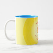 Zon Mok met tweetone koffie glimlachen (Links)