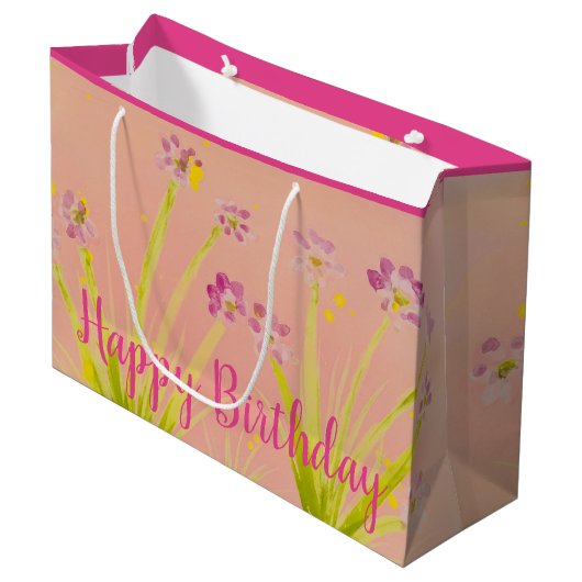 Zo'n Mooi Gebloemd Groot Cadeauzakje (Voorkant Gekanteld)