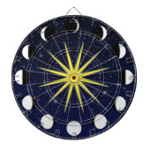 Zon, Moon Phases & Stars Dartbord (Voorkant)